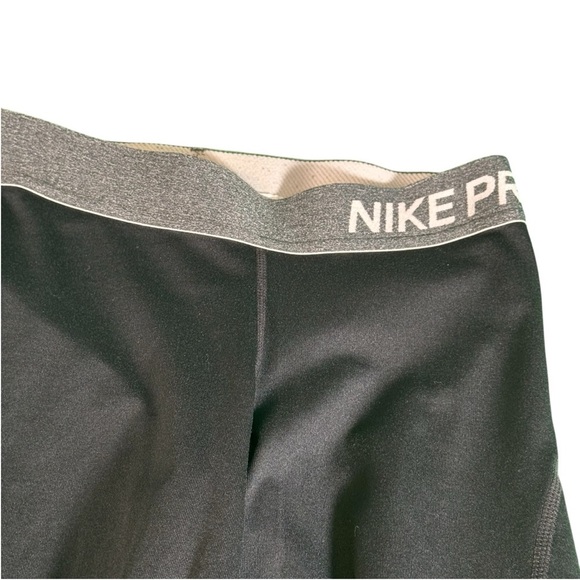 Nike Pro Girls Youth Compression Pants Black Size Large Dri-Fit Training Tights - Picture 2 of 11